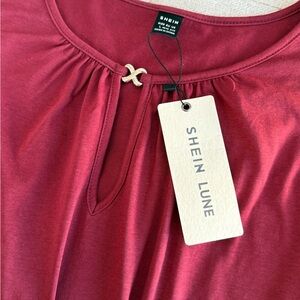 Shein Lune Sleeveless Red Top NWT Size Large